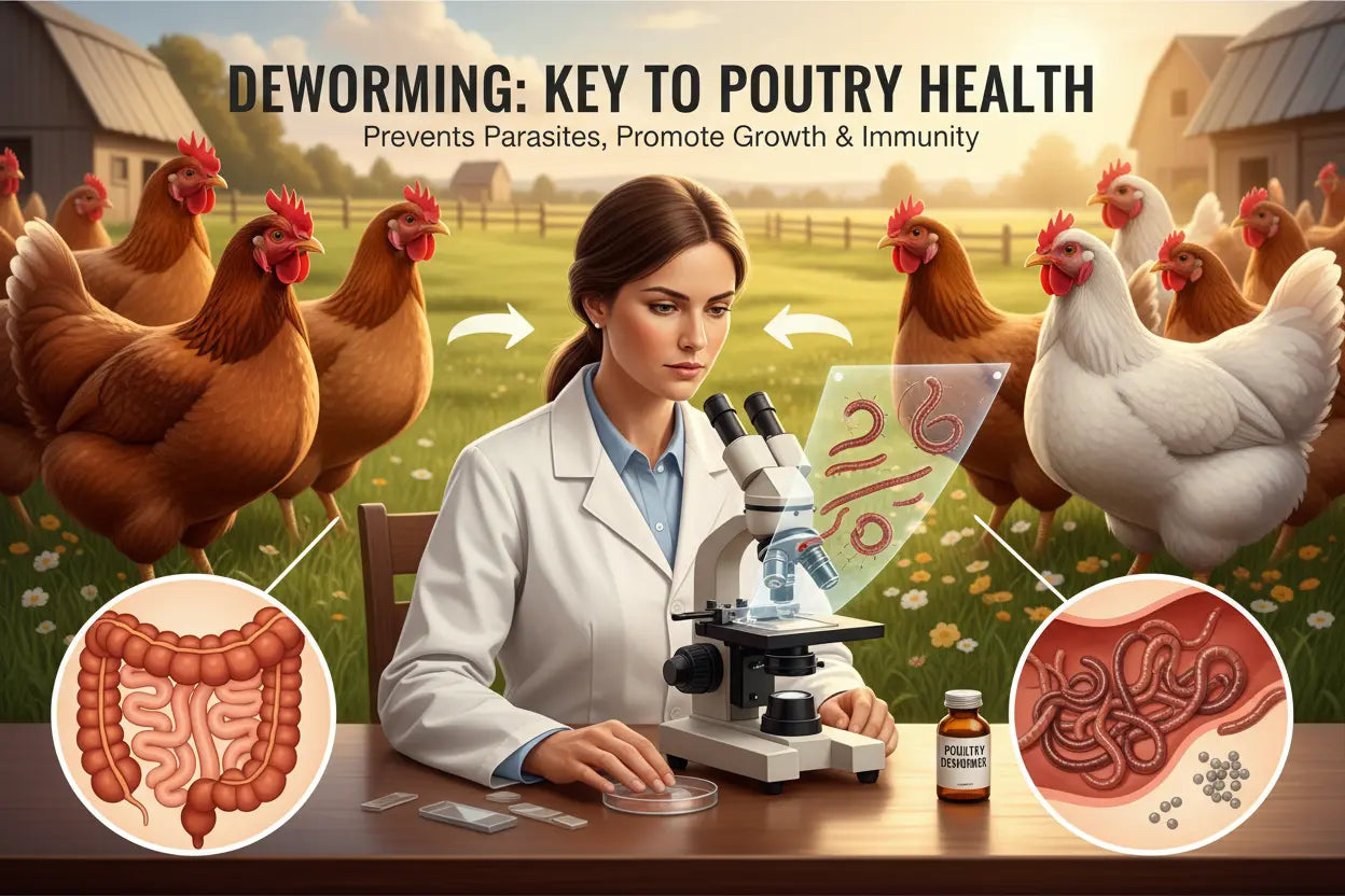 Vermifugation des Poules