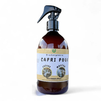 Antiparasitaire naturel Capri Poux pour chèvres et moutons, spray 500ml contre poux tiques puces