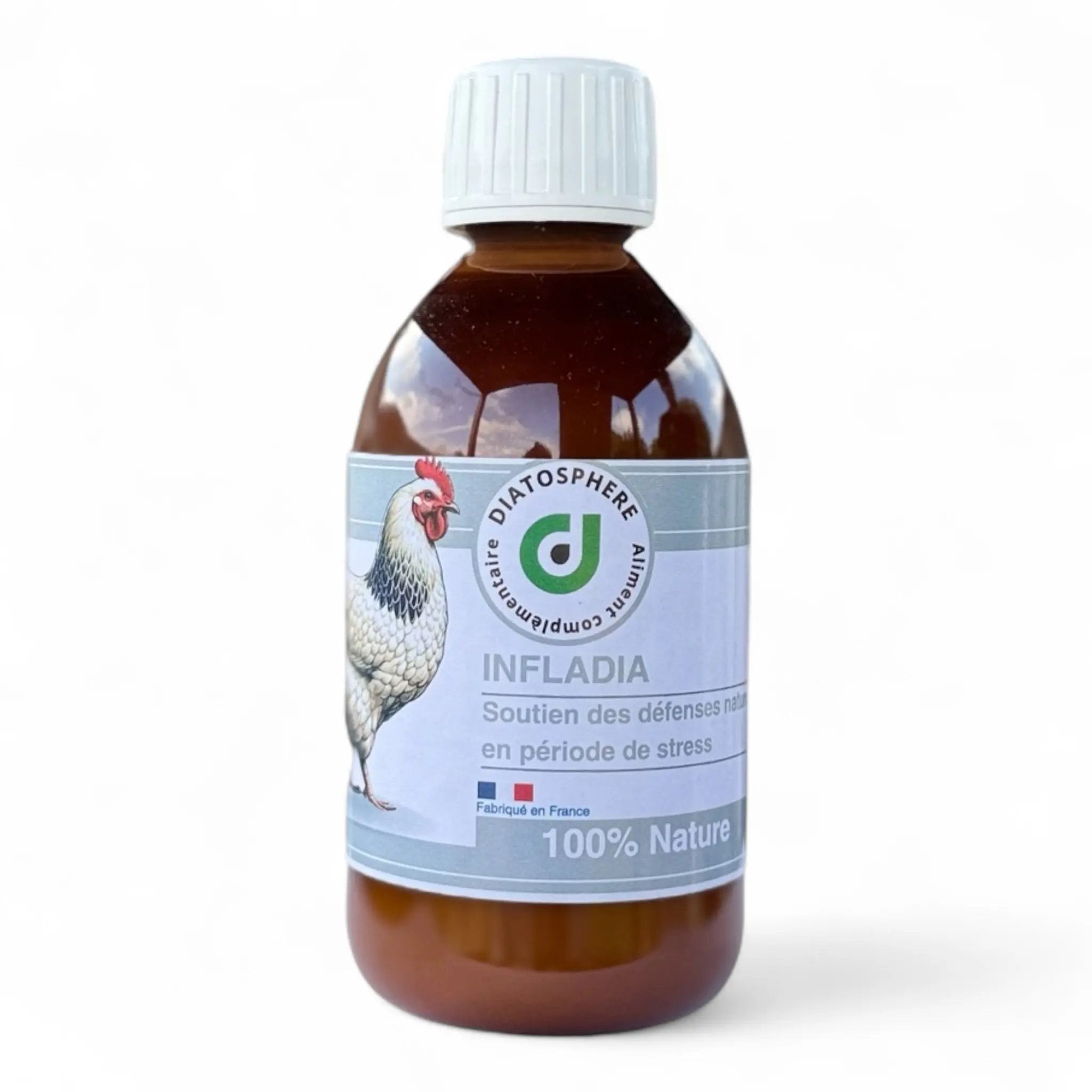 Infladia, complément naturel poules contre coup de chaleur et inflammation, diatosphere