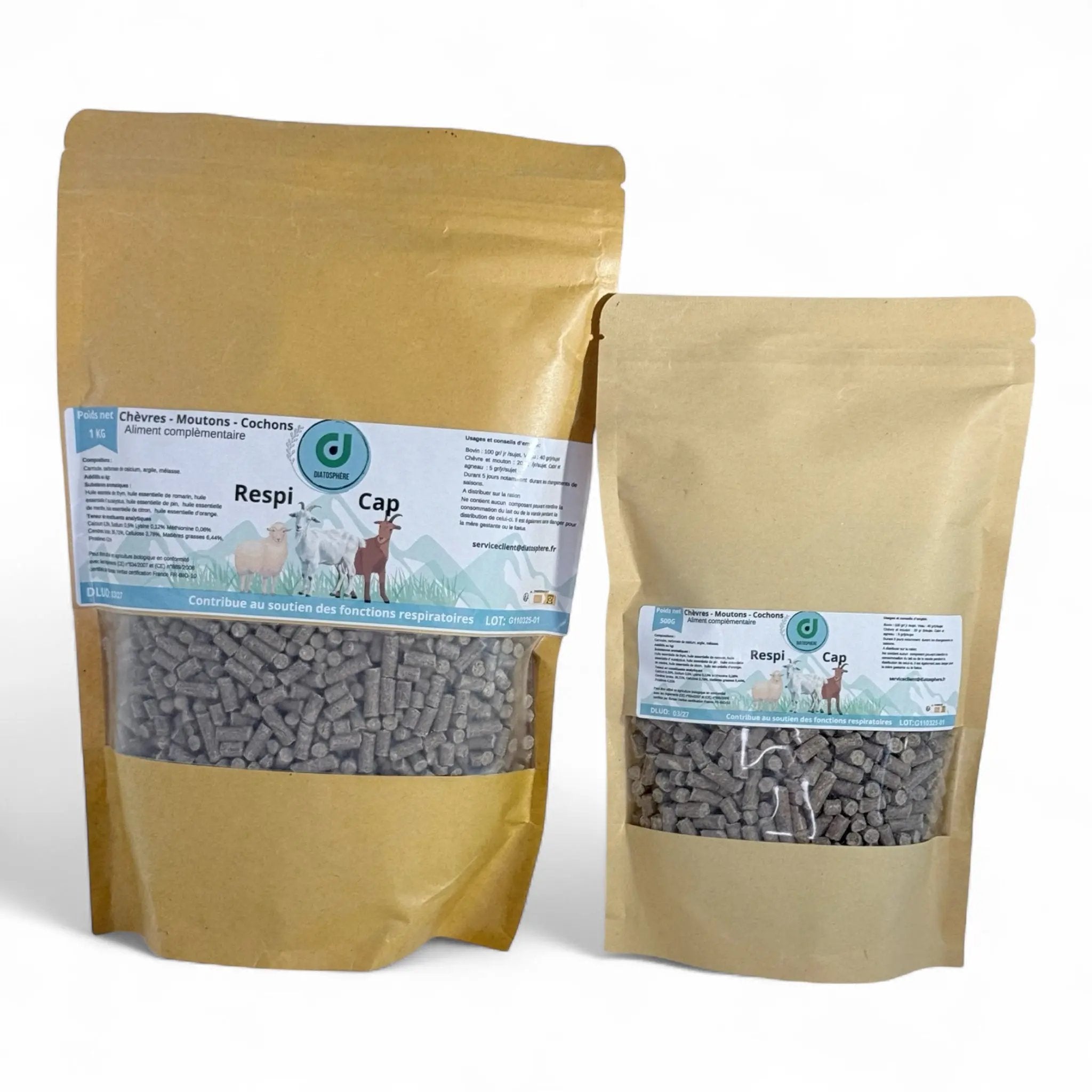 Complément respiratoire Respi Cap pour chèvres et moutons, flacon naturel contre toux et rhume