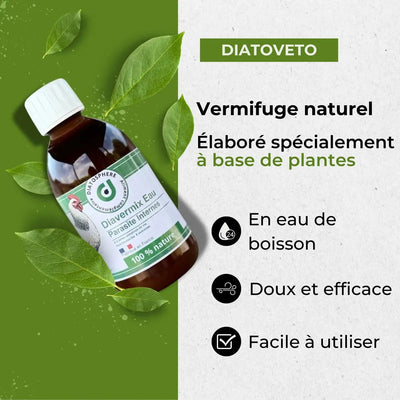 Diavermix Eau - Vermifuge Naturel Poules contre les Vers Intestinaux