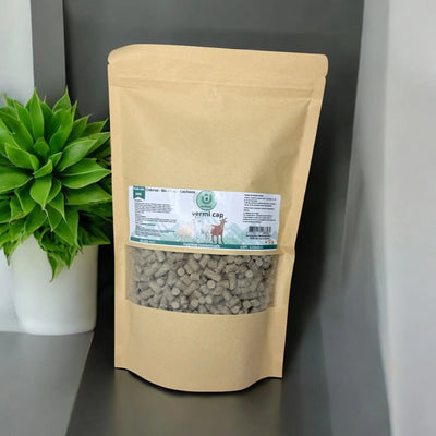 Vermifuge naturel Vermi Cap pour chèvres et moutons, sachet granulés bio contre parasites internes