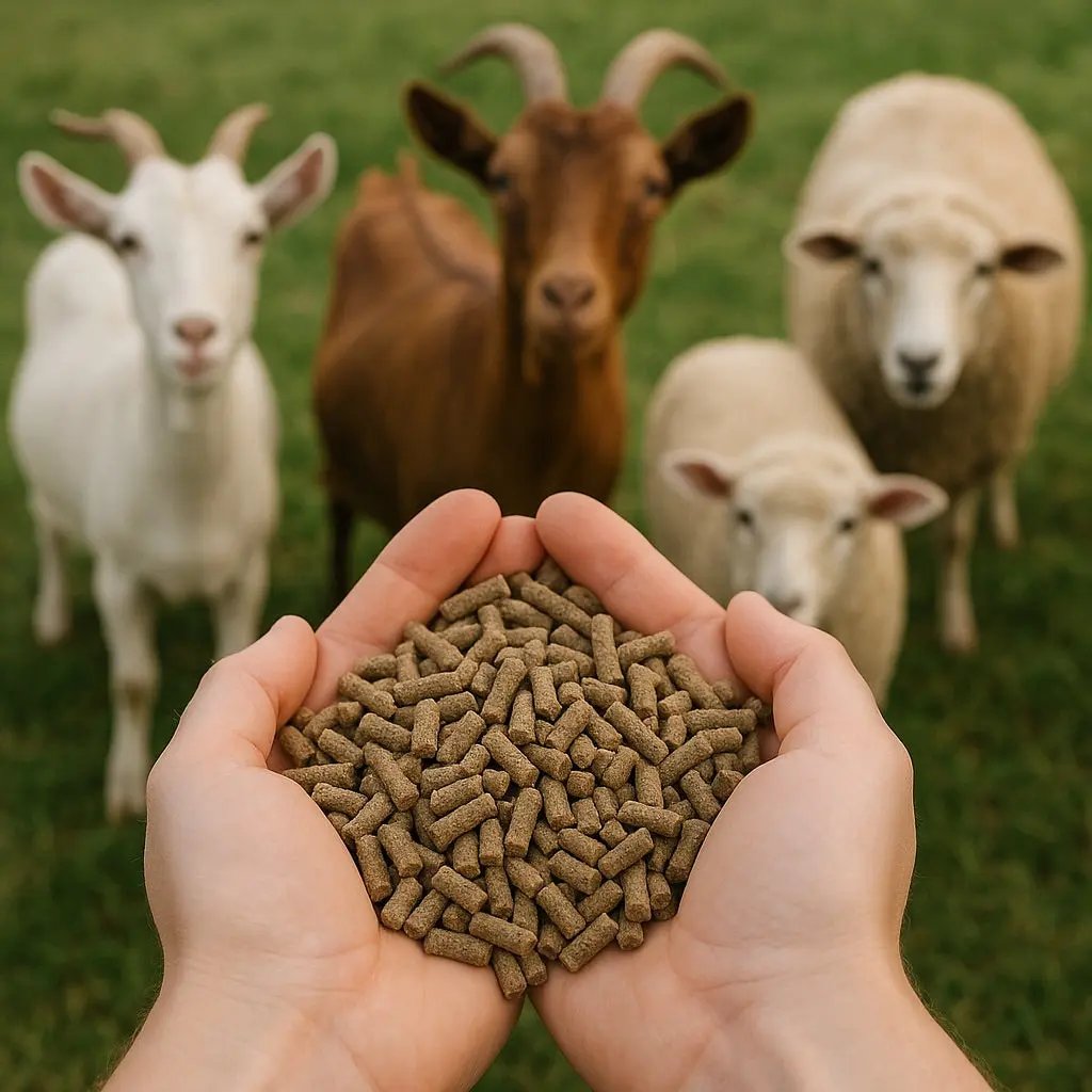 Utilisation Vermi Cap : mélange granulés à la ration pour chèvres moutons vermifuge